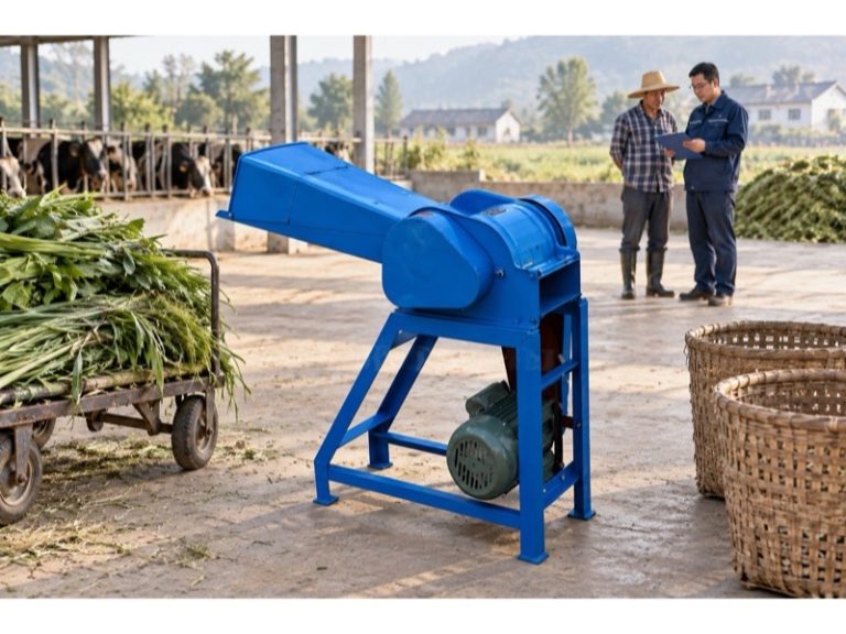 Chaff Cutter machine ready for a planned daily forage preparation routine