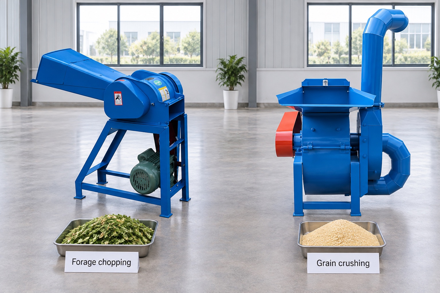 Grass Crusher Machine function comparison using separate forage and grain equipment