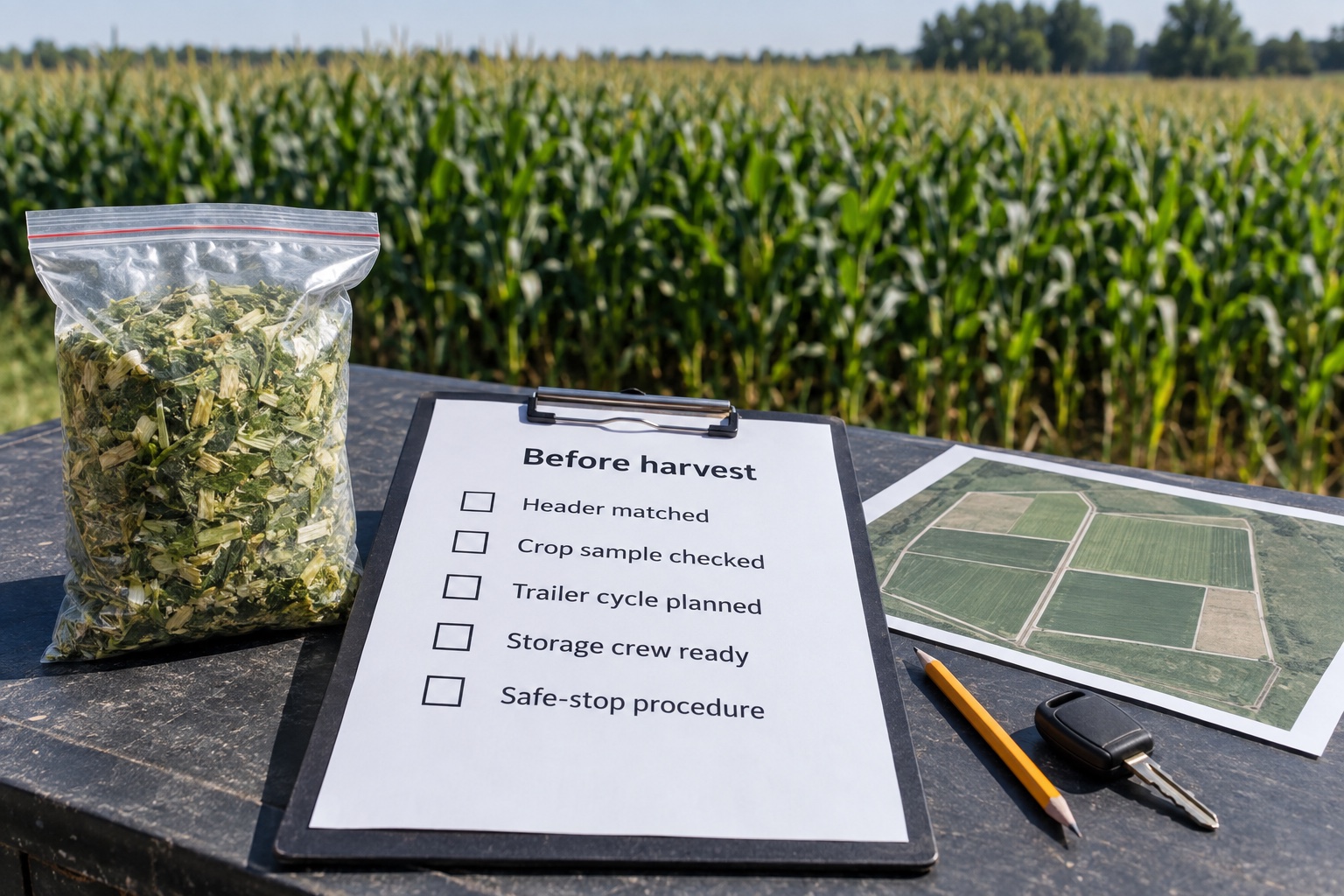 Final self-propelled forage harvester planning checklist