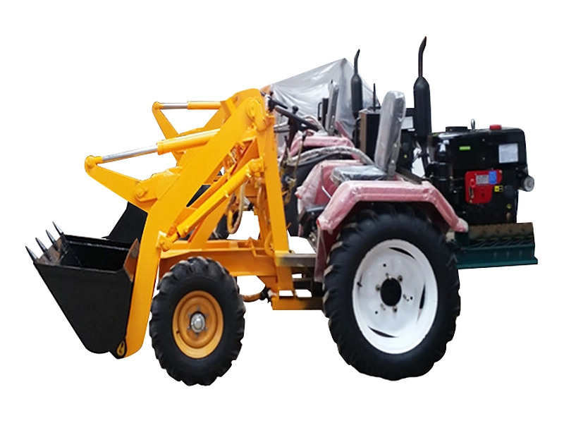 GC-06 canopy grass loader with bucket, side view
